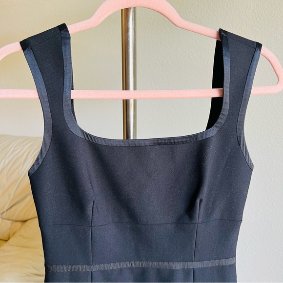 Cinq A Sept Black Willa Ruffle Hem Dress Size 4 - Picture 4 of 11